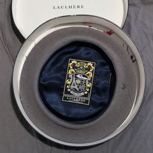 Laulhere beret made in France S pearl grey